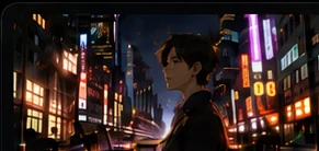 Anime workplace scene representing important moments in a career story.